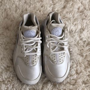 White air huarache sneakers